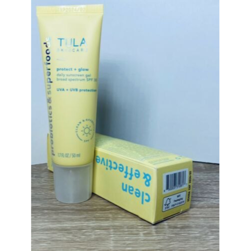 TULA SUNCARE -  Protect + Glow Daily Sunscreen Gel - SPF 30 -  1.7 Oz - New